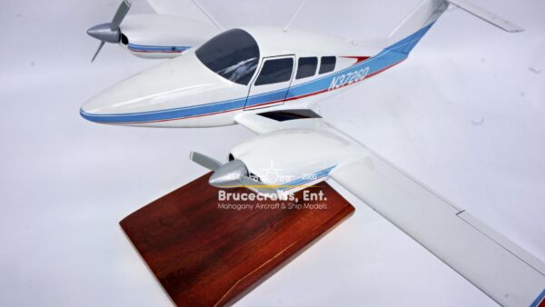 Model of Beechcraft Model 76 Duchess with detailed craftsmanship.